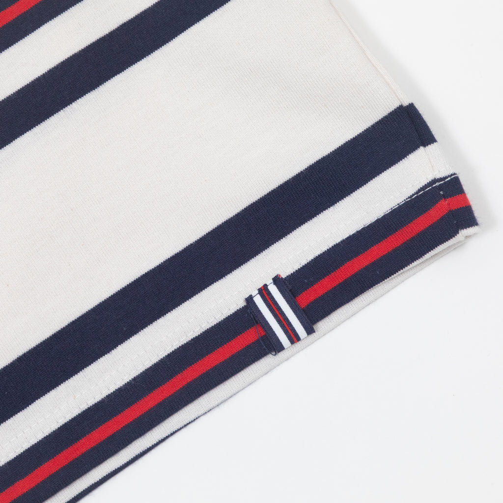 FILA Cesare Yarn Dye Stripe T-Shirt in GARDENIA