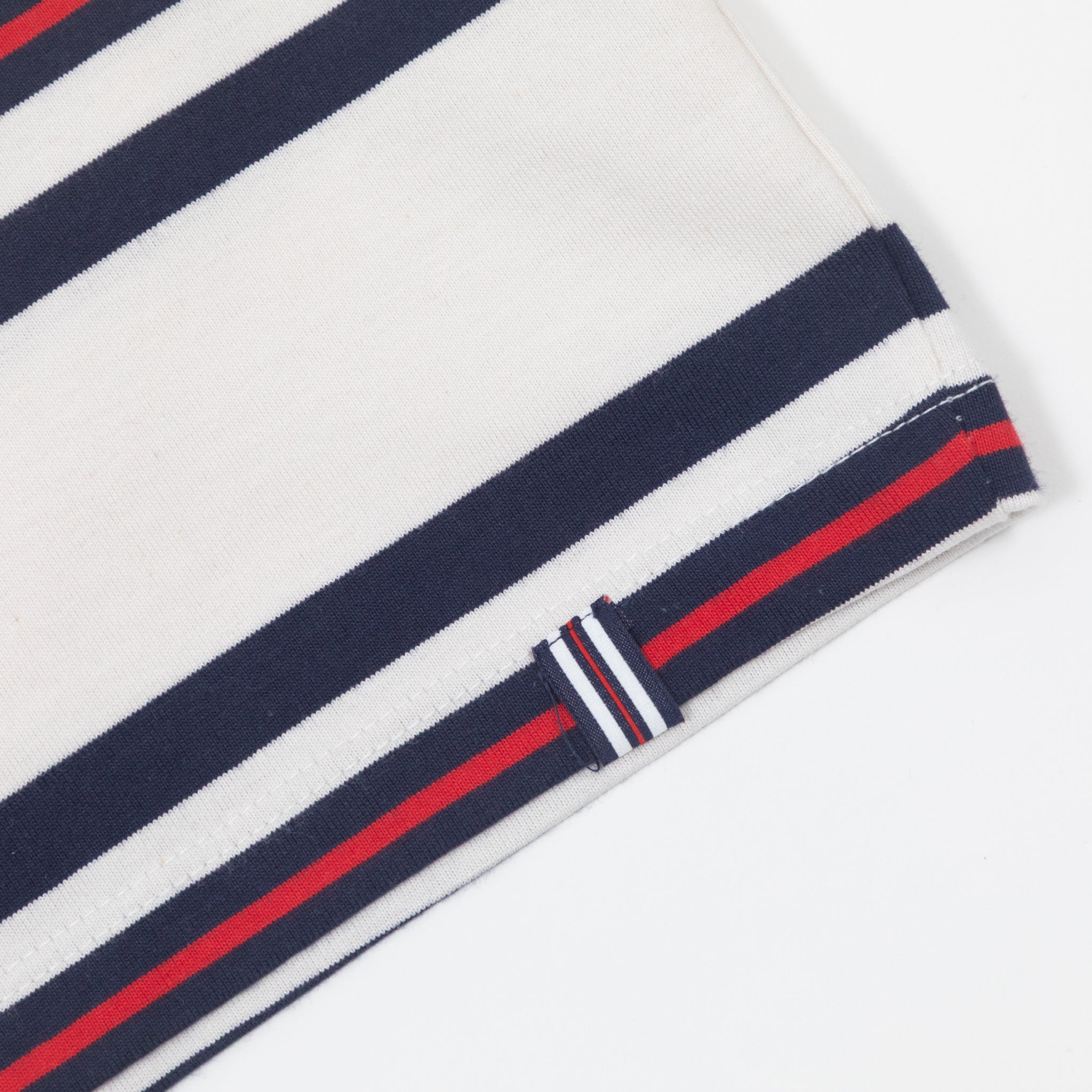 FILA Cesare Yarn Dye Stripe T-Shirt in GARDENIA