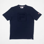 FILA Pepe T-Shirt with Flock Logo in BOLD NAVY
