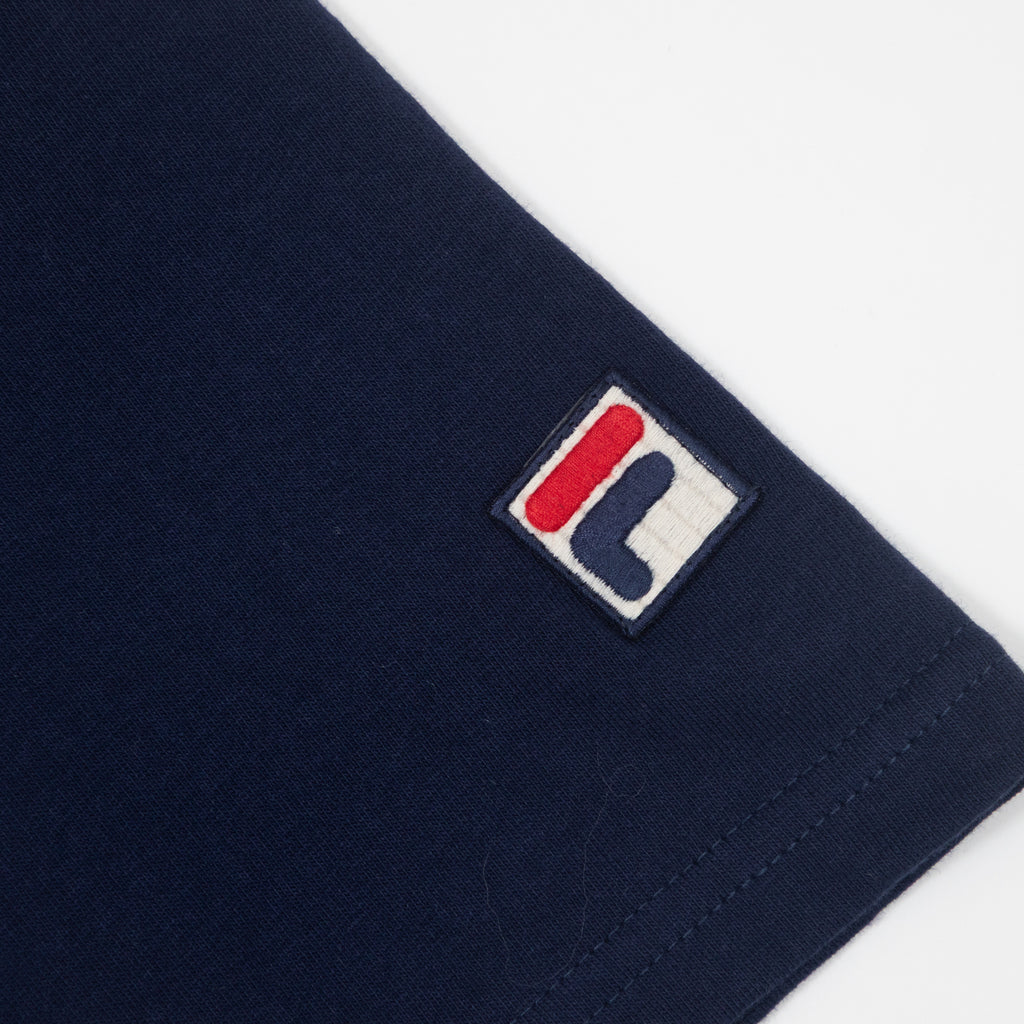 FILA Pepe T-Shirt with Flock Logo in BOLD NAVY