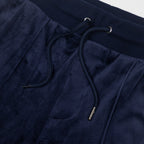 FILA Fio Velour Straight Leg Joggers in NAVY