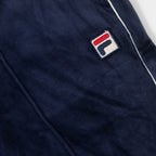 FILA Fio Velour Straight Leg Joggers in NAVY