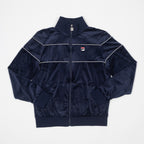 FILA Vittorio Velour Track Top in NAVY