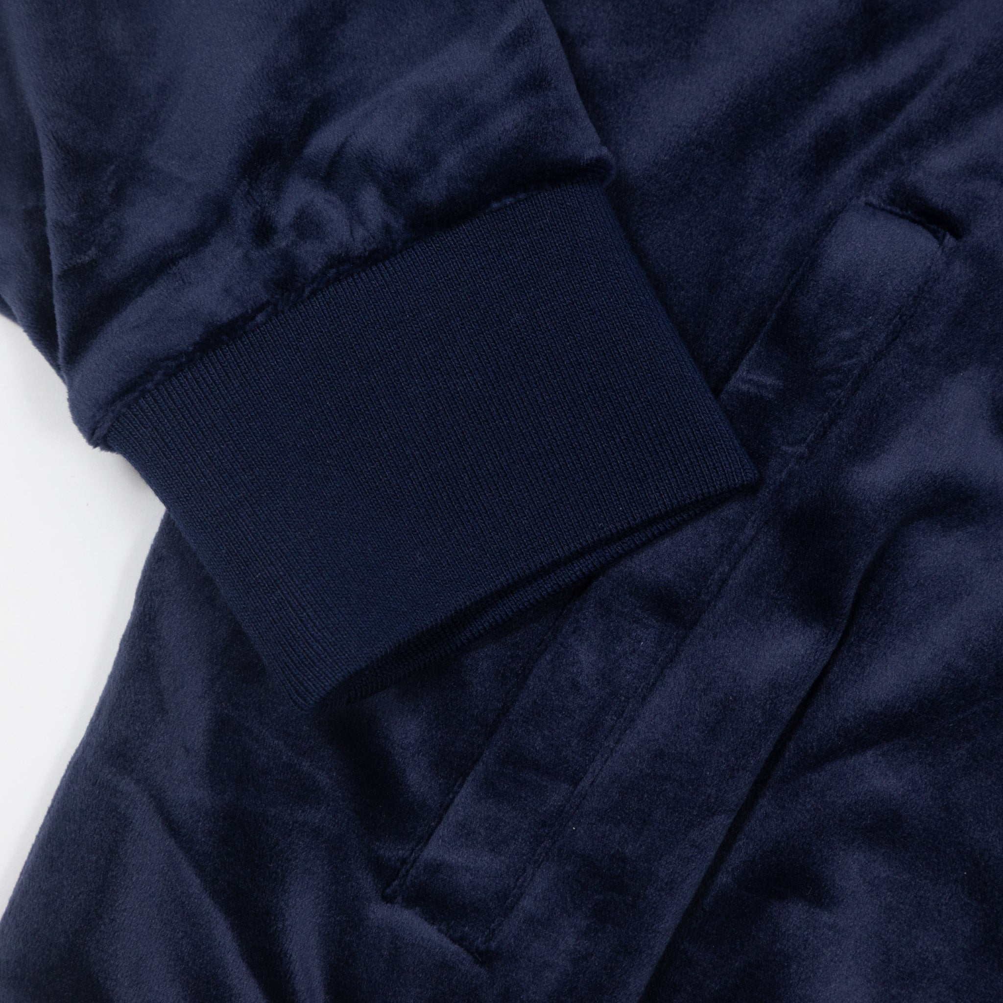 FILA Vittorio Velour Track Top in NAVY