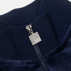 FILA Vittorio Velour Track Top in NAVY