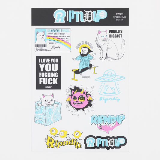 RIPNDIP Fan Fave Sticker Sheet