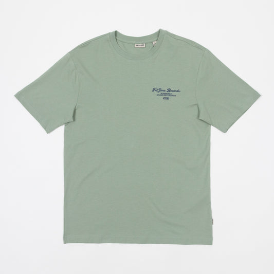 ONLY & SONS Fat Jims Records T-Shirt in GREEN