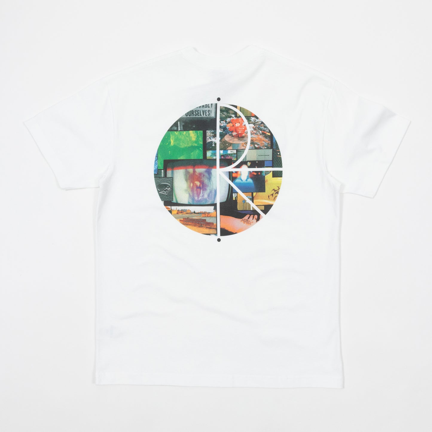 POLAR SKATE CO. Fill Logo T-Shirt in WHITE