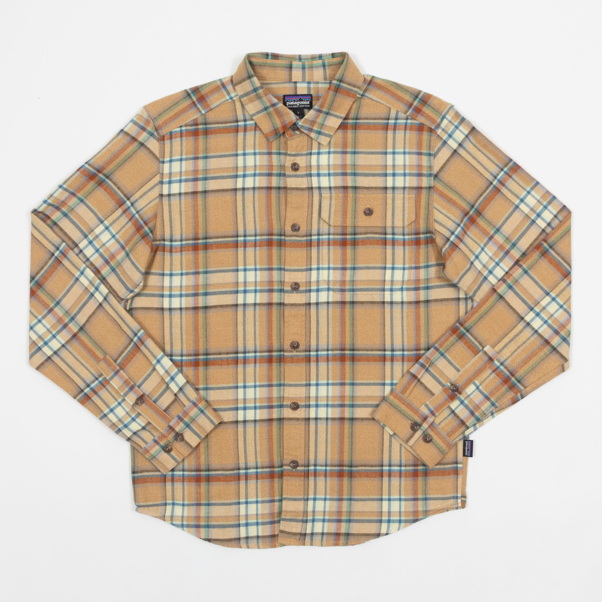 PATAGONIA Fjord Flannel Shirt in BEESWAX TAN