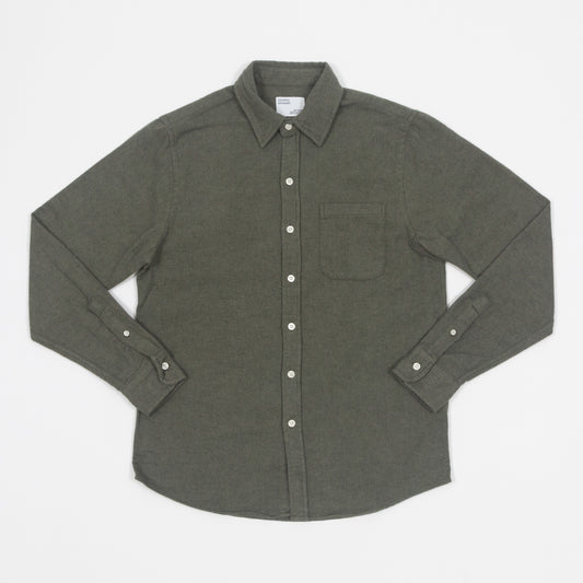 COLORFUL STANDARD Flannel Shirt in DUSTY OLIVE