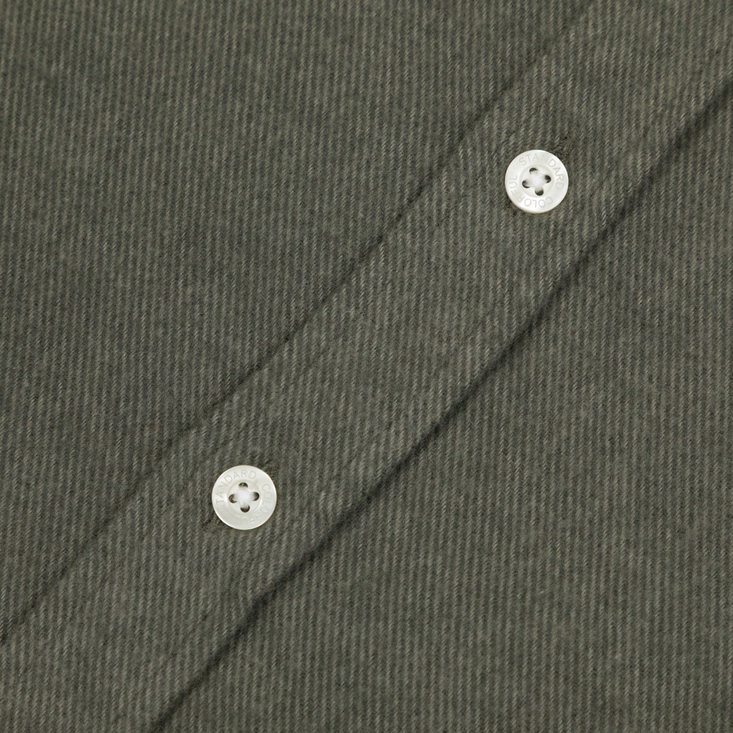 COLORFUL STANDARD Flannel Shirt in DUSTY OLIVE