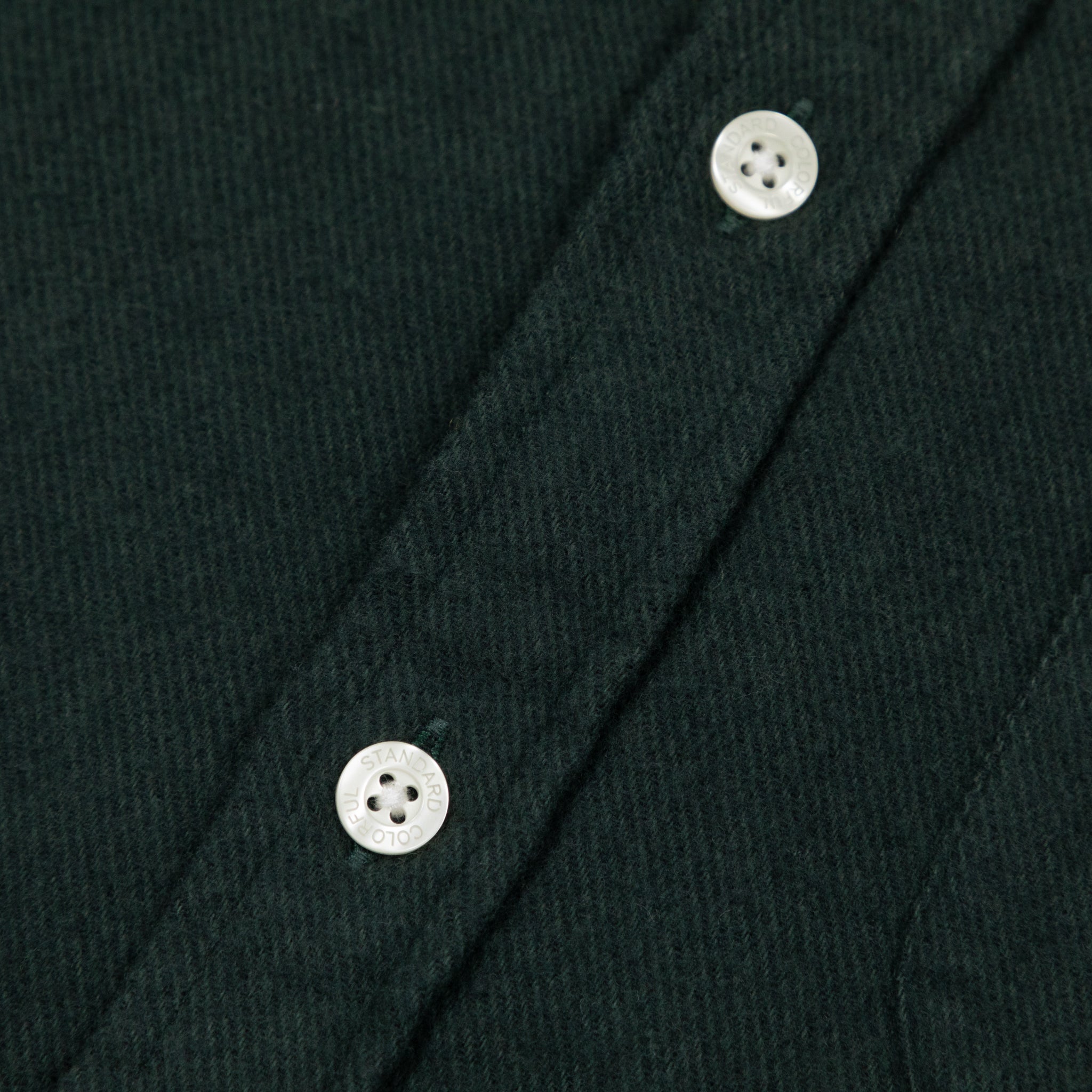 COLORFUL STANDARD Flannel Shirt in GREEN