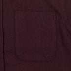 COLORFUL STANDARD Flannel Shirt in OXBLOOD RED