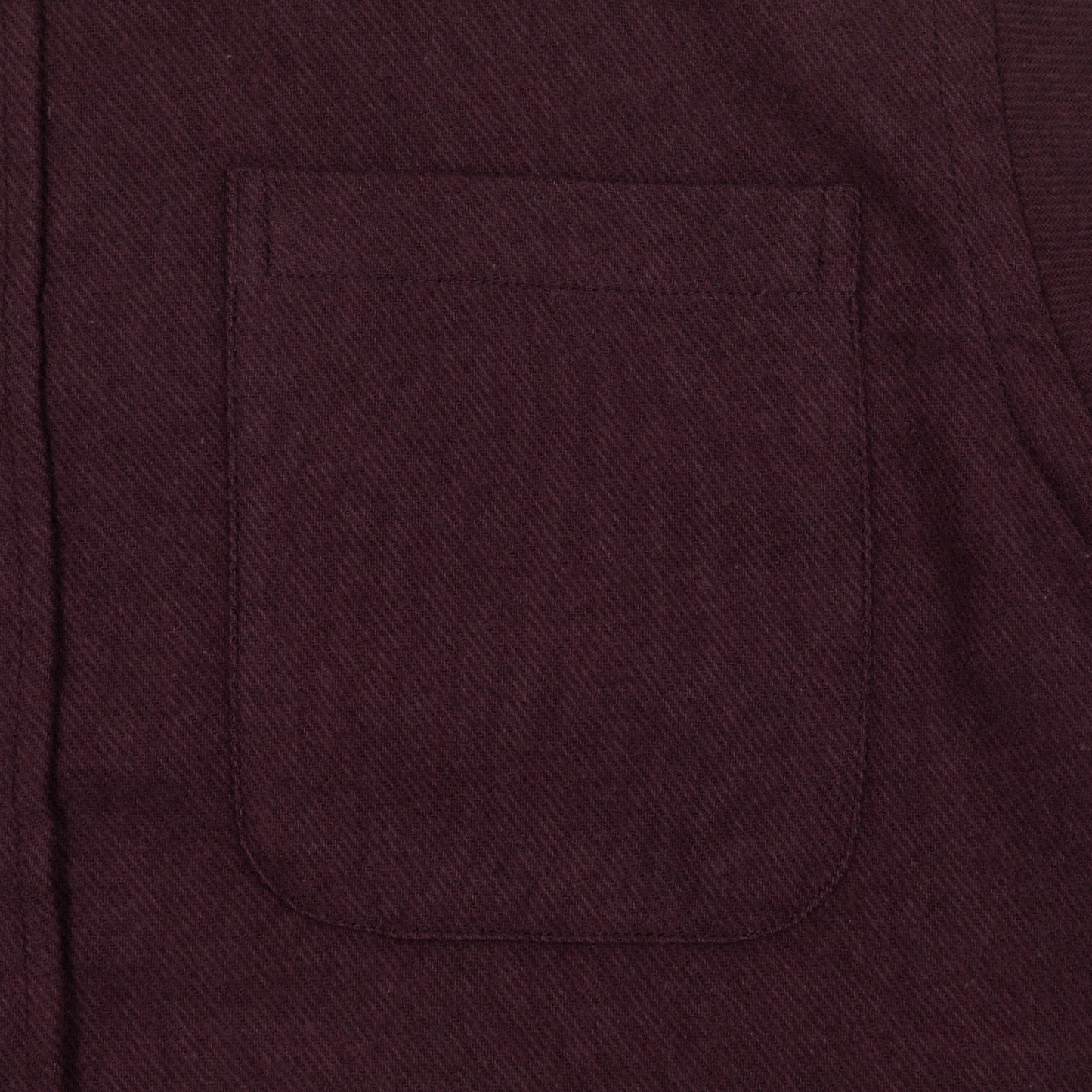 COLORFUL STANDARD Flannel Shirt in OXBLOOD RED