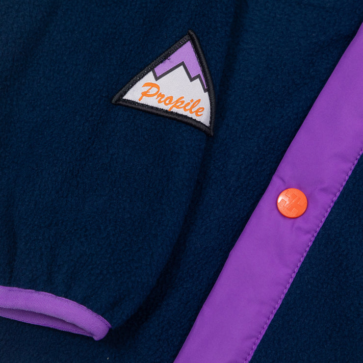 HELLY HANSEN Fleece Jacket in NAVY & CREAM