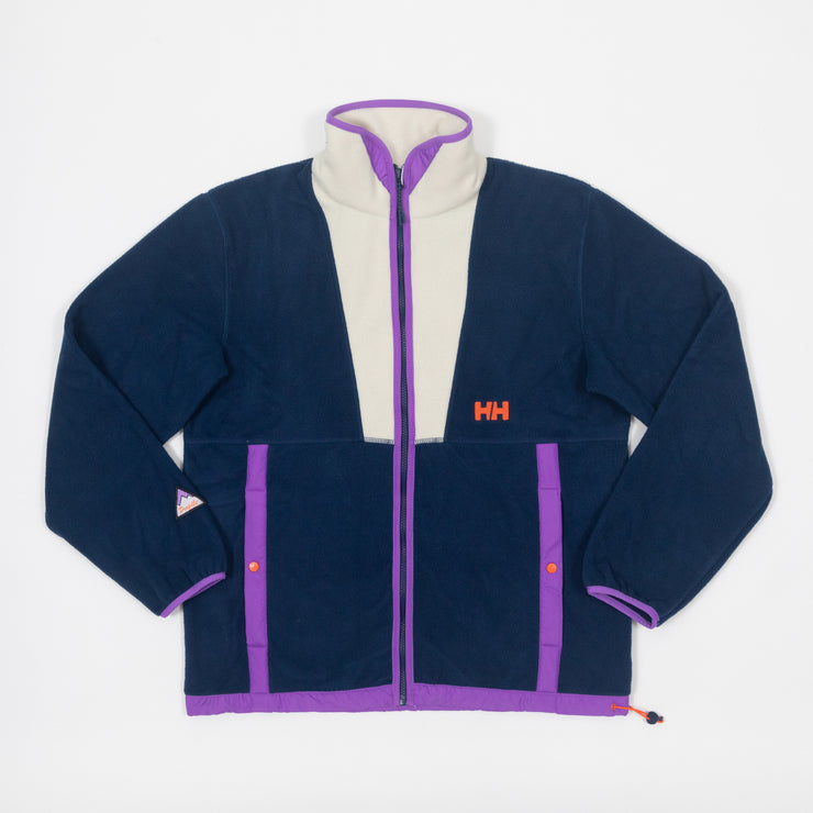 HELLY HANSEN Fleece Jacket in NAVY & CREAM