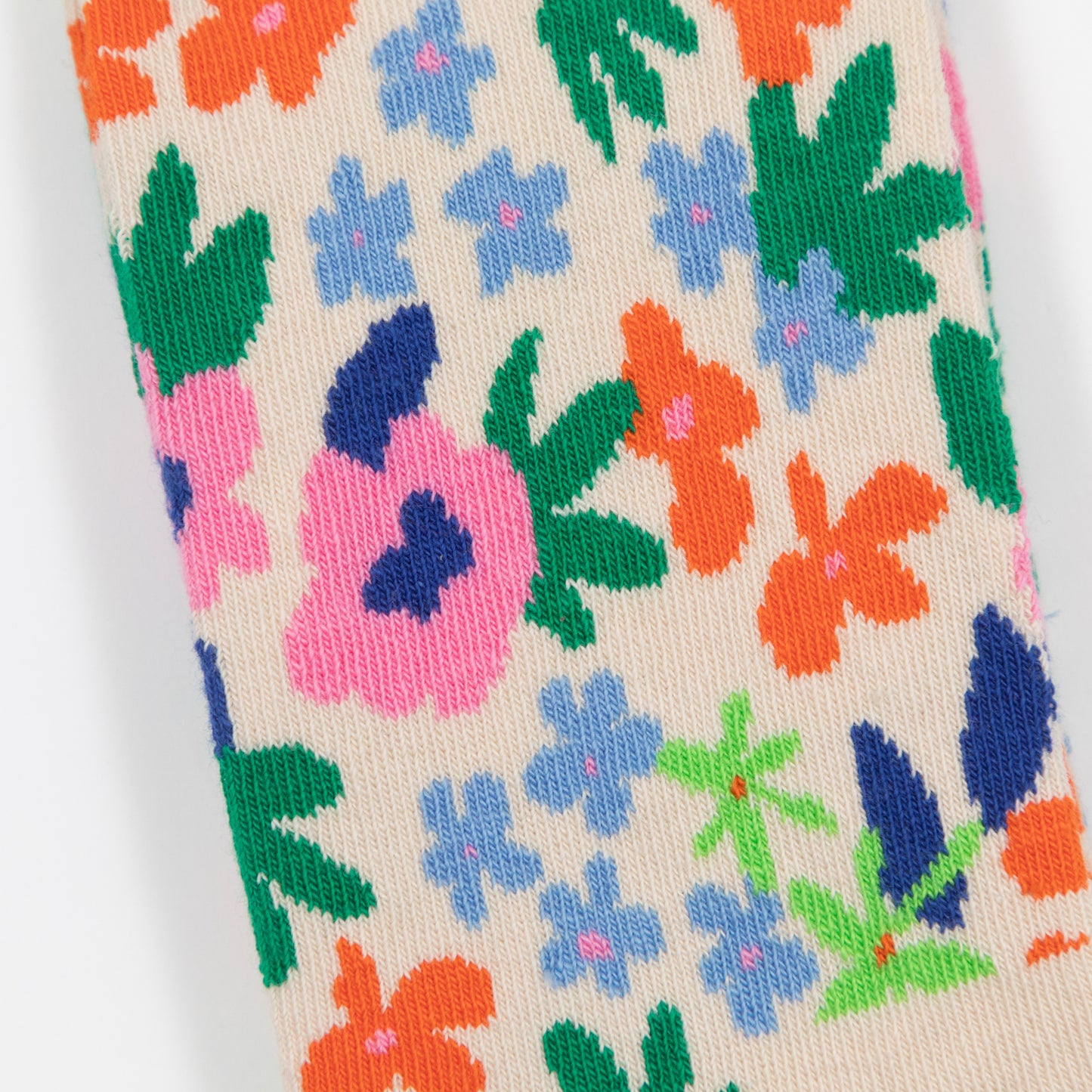 HAPPY SOCKS Flower Socks in PINK & CREAM