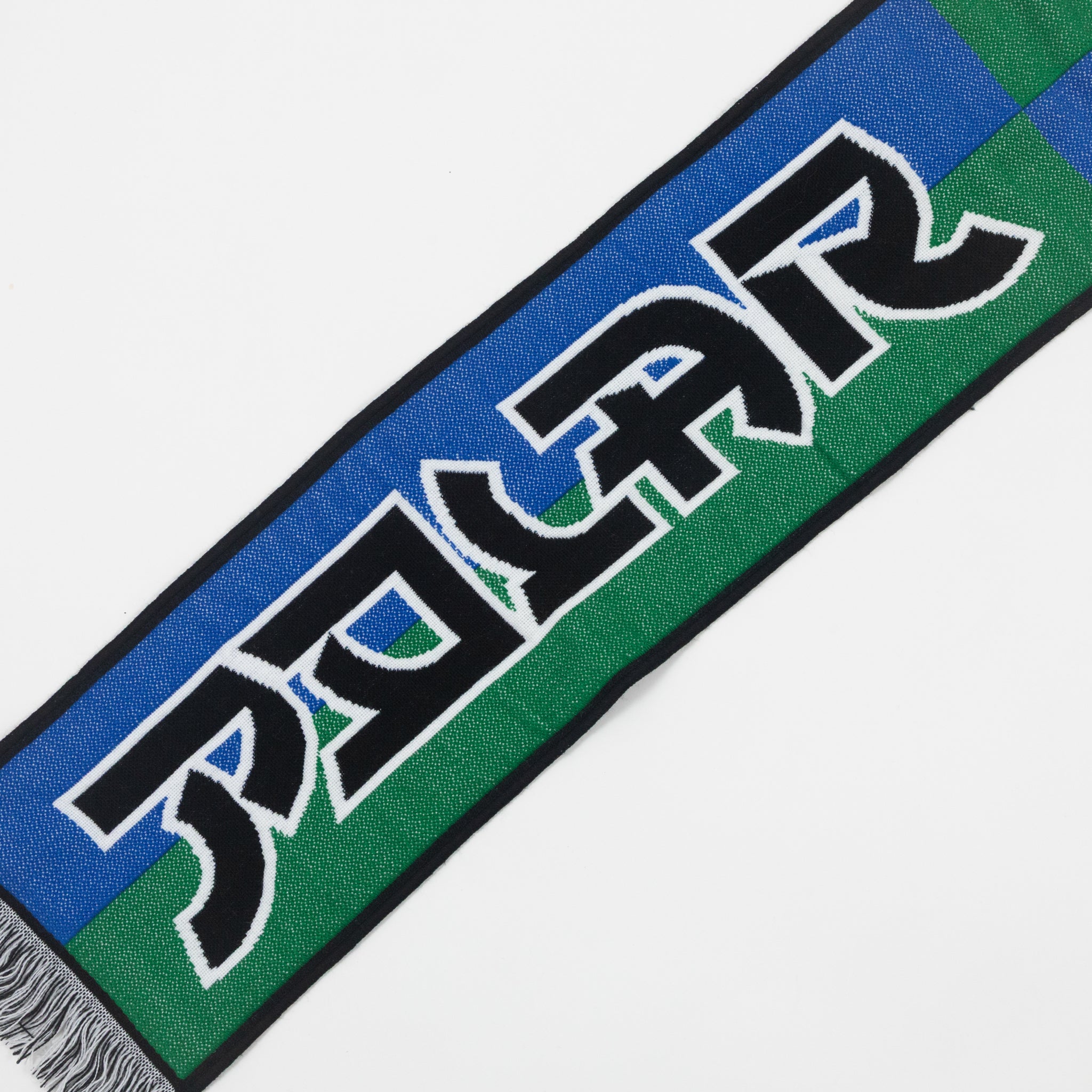 POLAR SKATE CO. Football Scarf in GREEN & BLUE