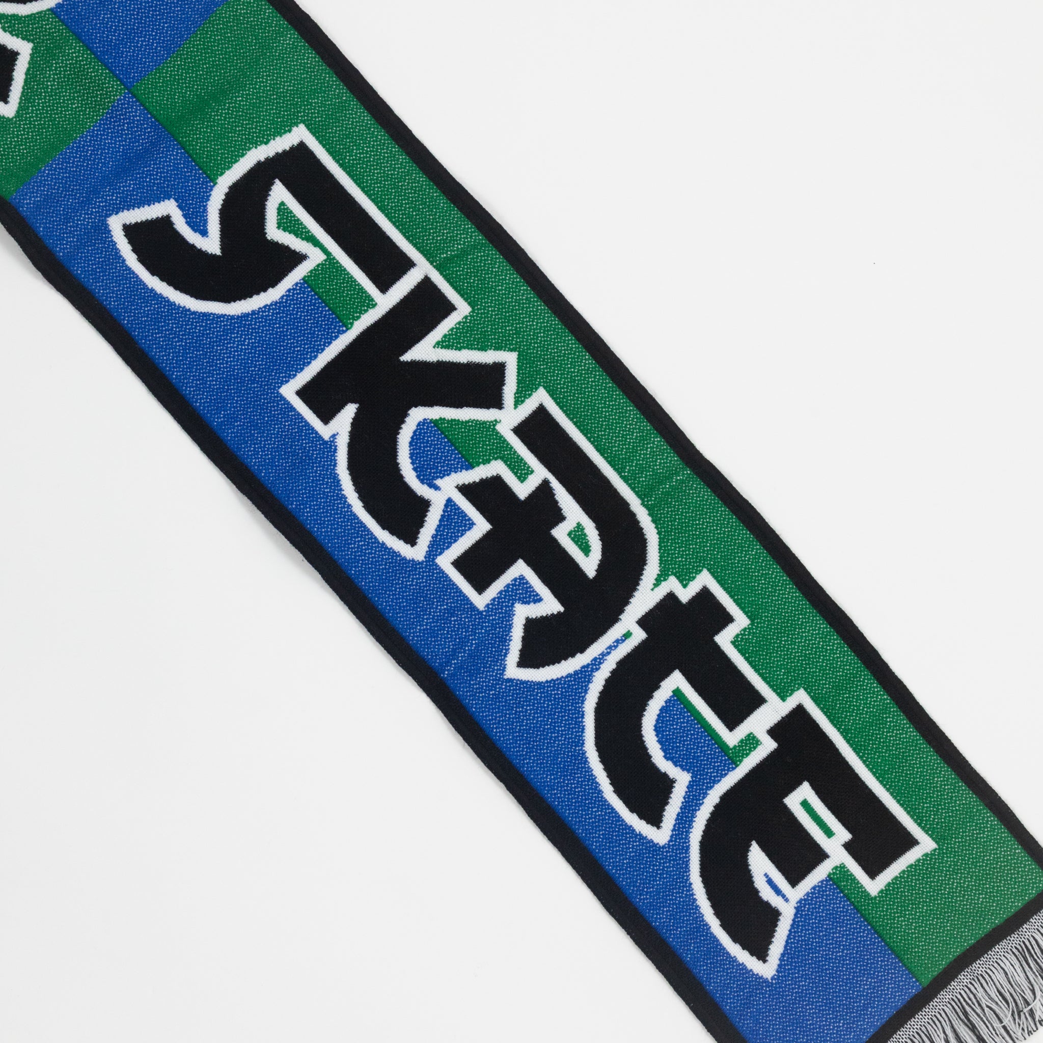 POLAR SKATE CO. Football Scarf in GREEN & BLUE