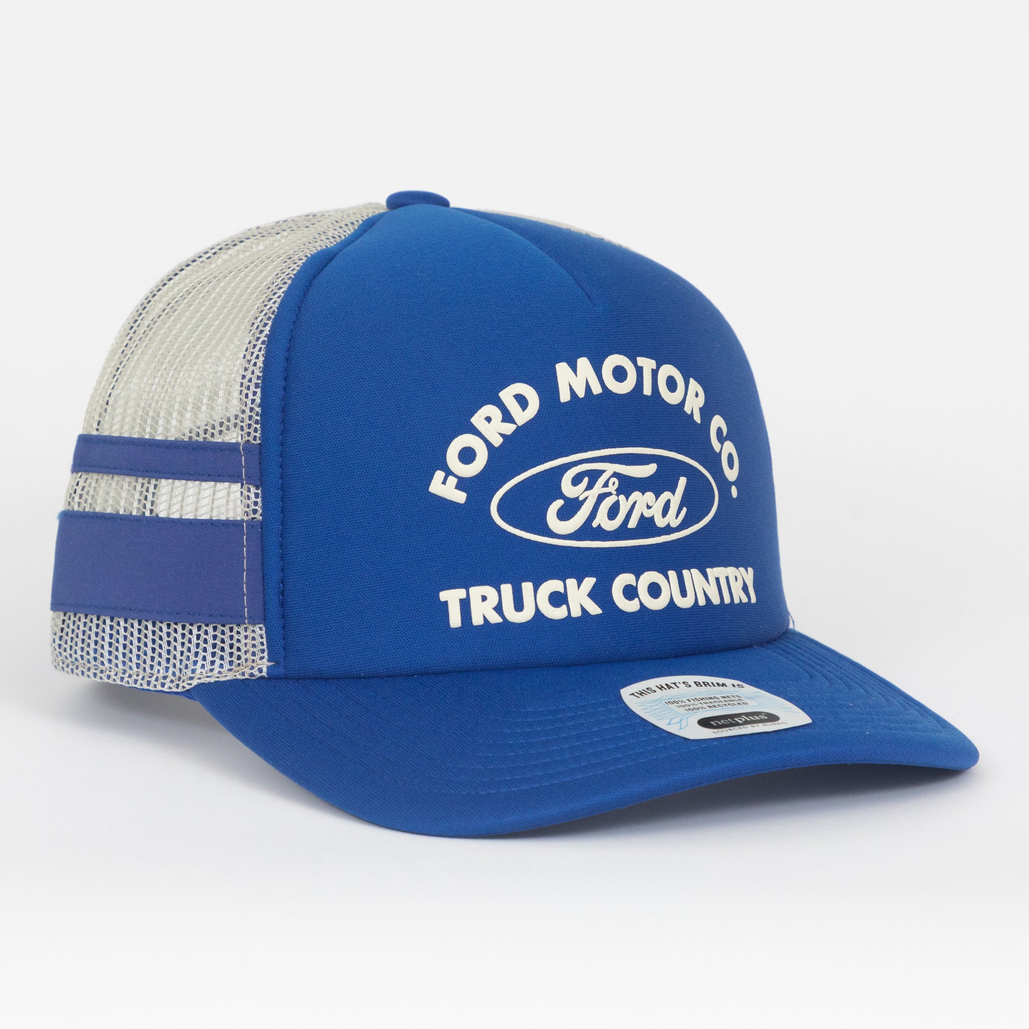 BRIXTON X FORD Trucker Hat in BLUE & WHITE