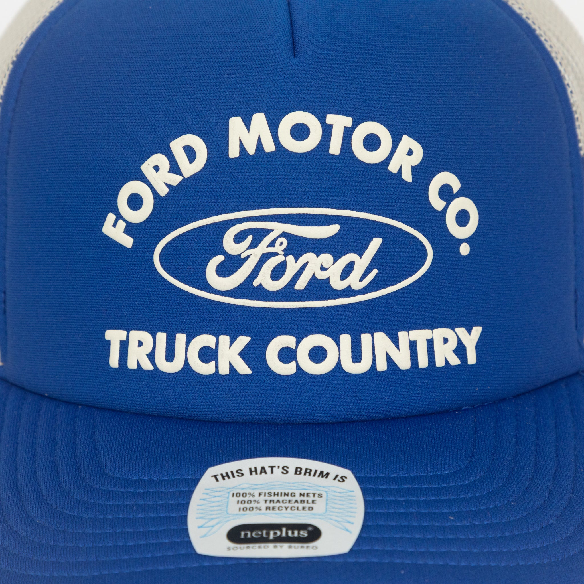 BRIXTON X FORD Trucker Hat in BLUE & WHITE
