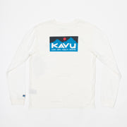 Womens KAVU Forever Kavu Long Sleeve T-Shirt in CREAM