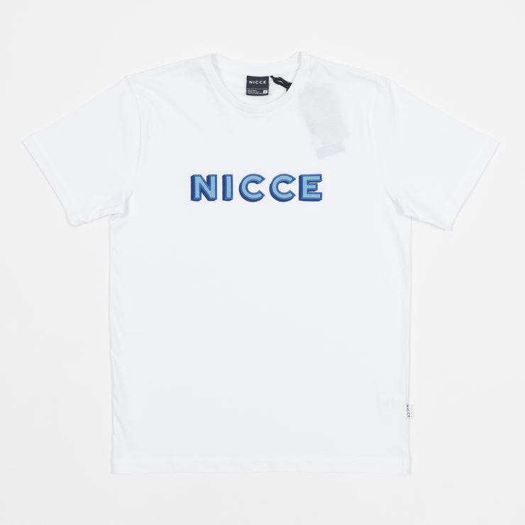 NICCE Form Logo T-Shirt in WHITE