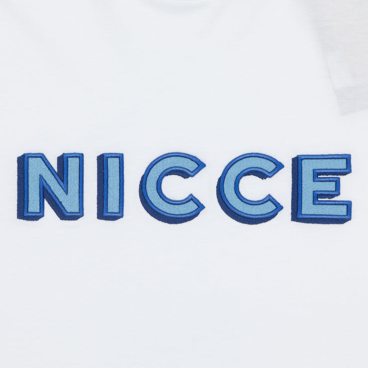 NICCE Form Logo T-Shirt in WHITE