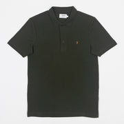 FARAH Forster Short Sleeve Polo Shirt in GREEN