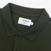 FARAH Forster Short Sleeve Polo Shirt in GREEN