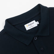 FARAH Forster Short Sleeve Polo Shirt in TRUE NAVY