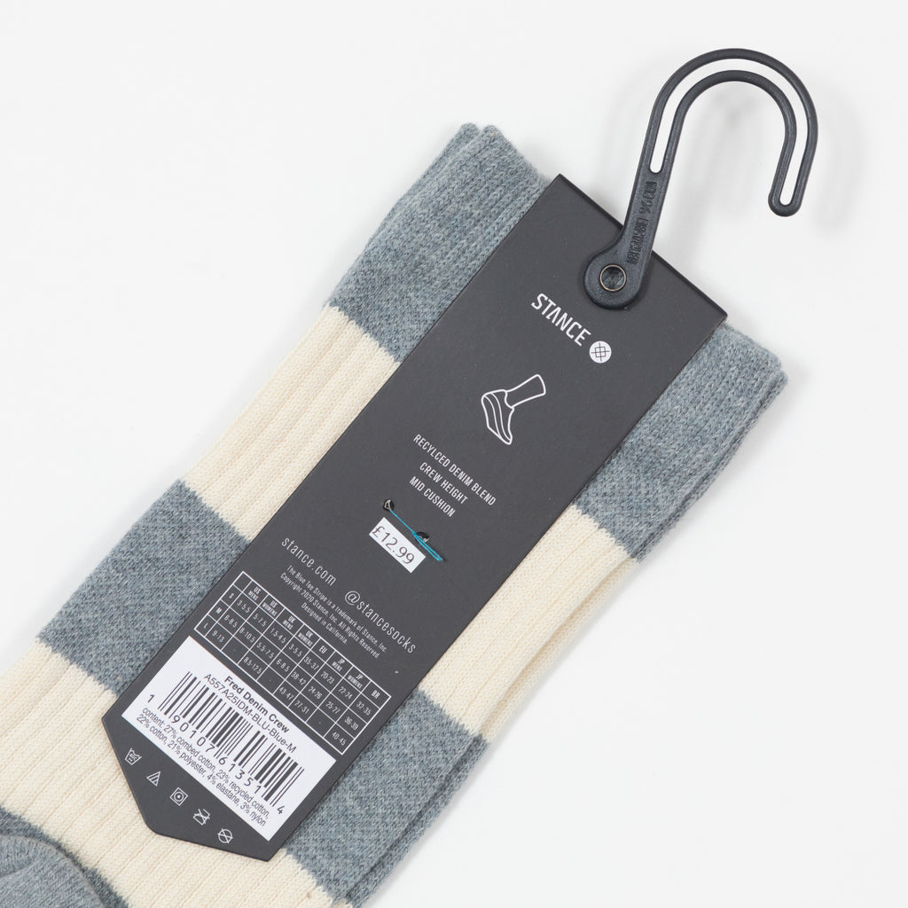 STANCE Fred Denim Crew Socks in BLUE