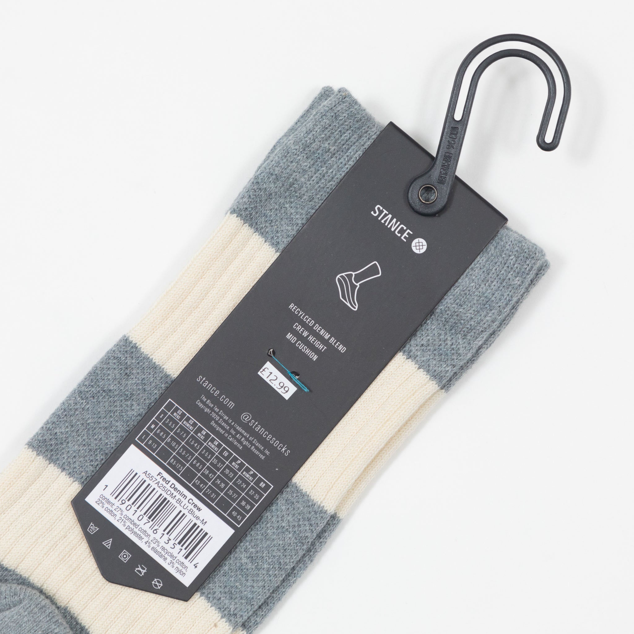 STANCE Fred Denim Crew Socks in BLUE