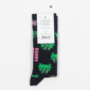 HAPPY SOCKS Frog Socks in BLACK & GREEN