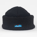 KAVU Fur Ball Sherpa Beanie in MOONLESS NIGHT