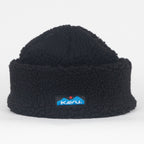KAVU Fur Ball Sherpa Beanie in MOONLESS NIGHT
