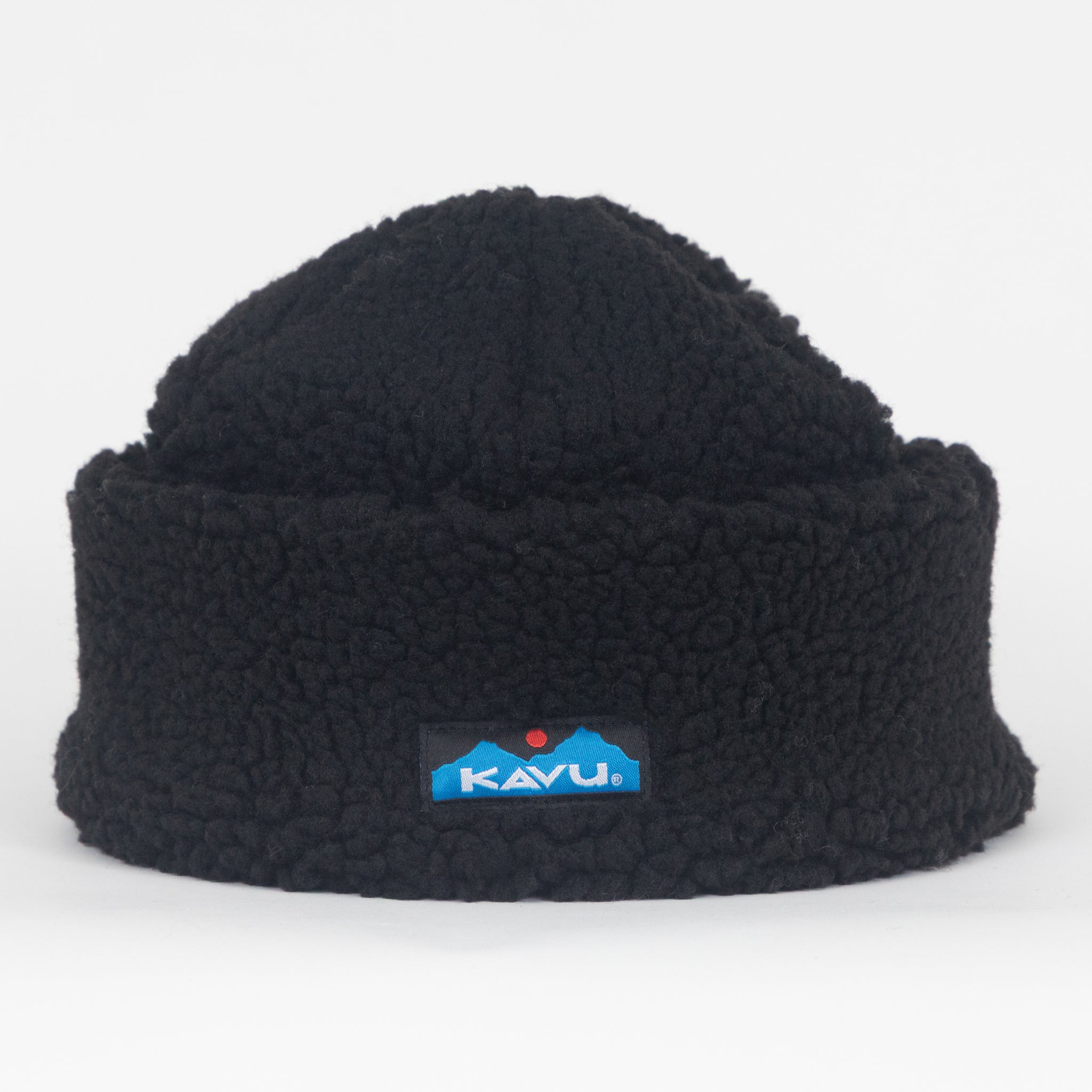 KAVU Fur Ball Sherpa Beanie in MOONLESS NIGHT