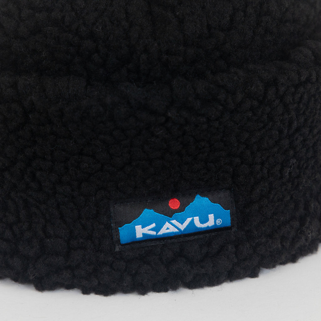 KAVU Fur Ball Sherpa Beanie in MOONLESS NIGHT