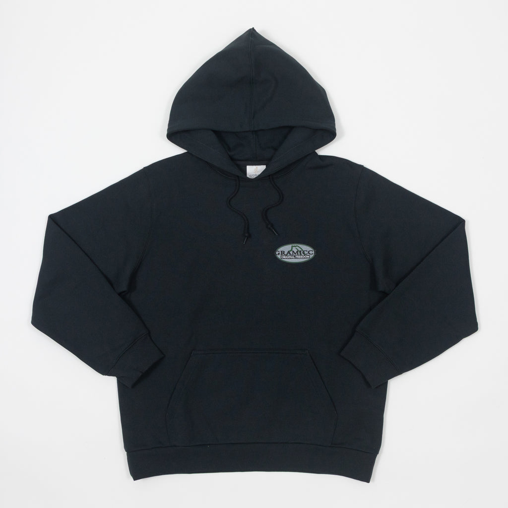 GRAMICCI Half Dome Hooded Sweatshirt in VINTAGE BLACK