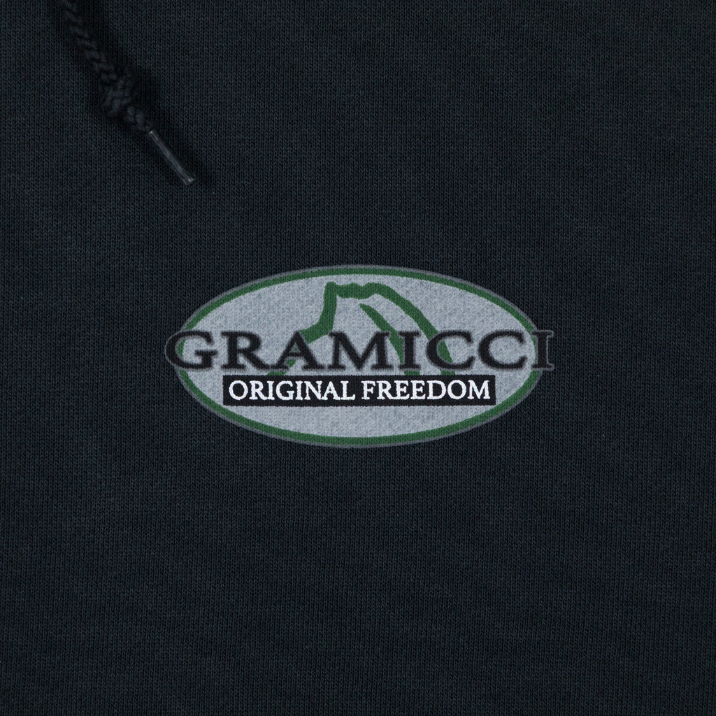 GRAMICCI Half Dome Hooded Sweatshirt in VINTAGE BLACK