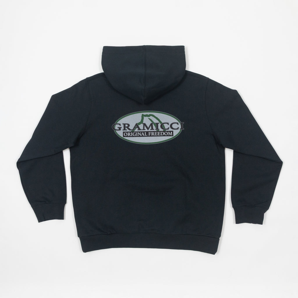 GRAMICCI Half Dome Hooded Sweatshirt in VINTAGE BLACK
