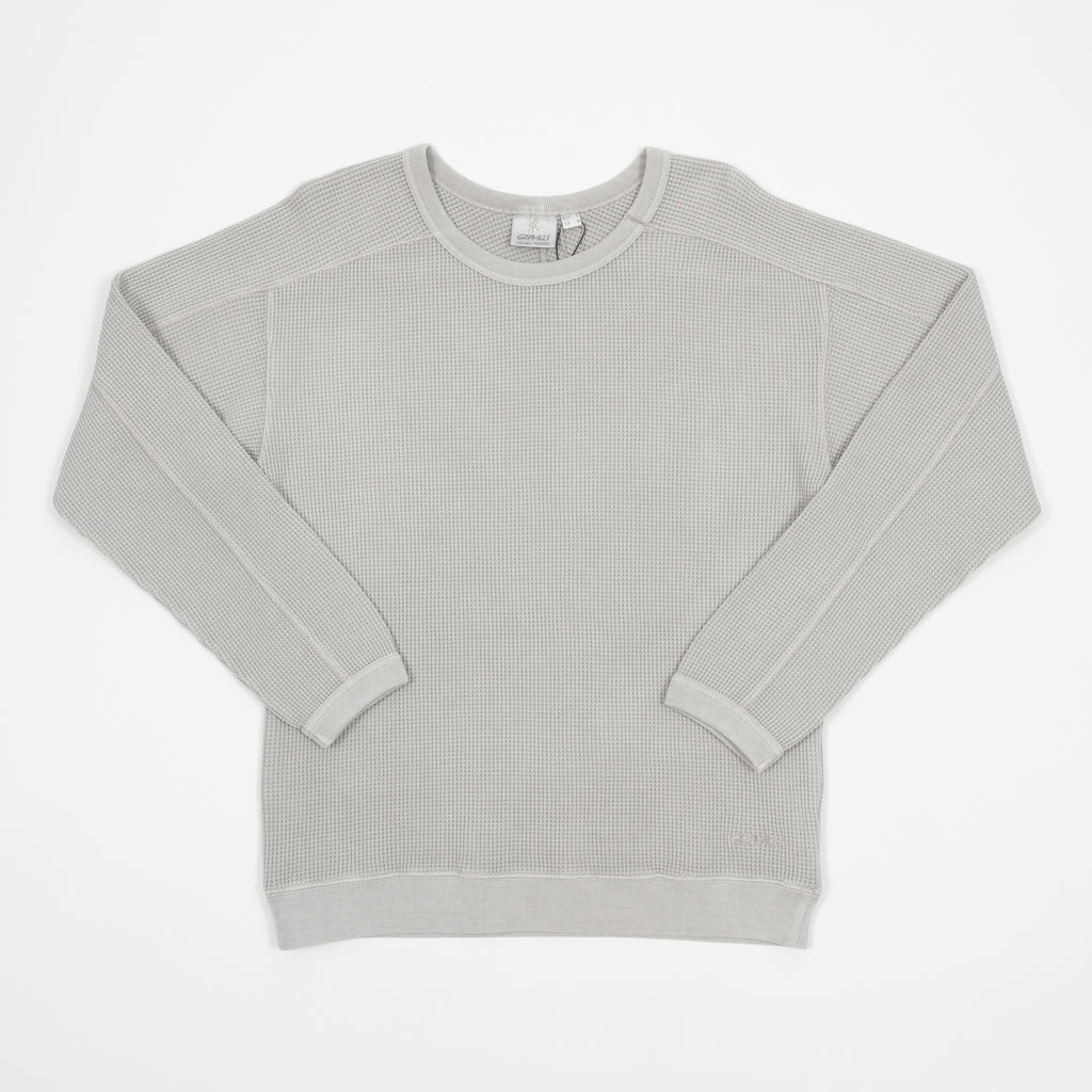 GRAMICCI Waffle Crew Sweatshirt in PEWTER