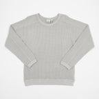 GRAMICCI Waffle Crew Sweatshirt in PEWTER