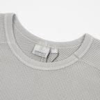GRAMICCI Waffle Crew Sweatshirt in PEWTER