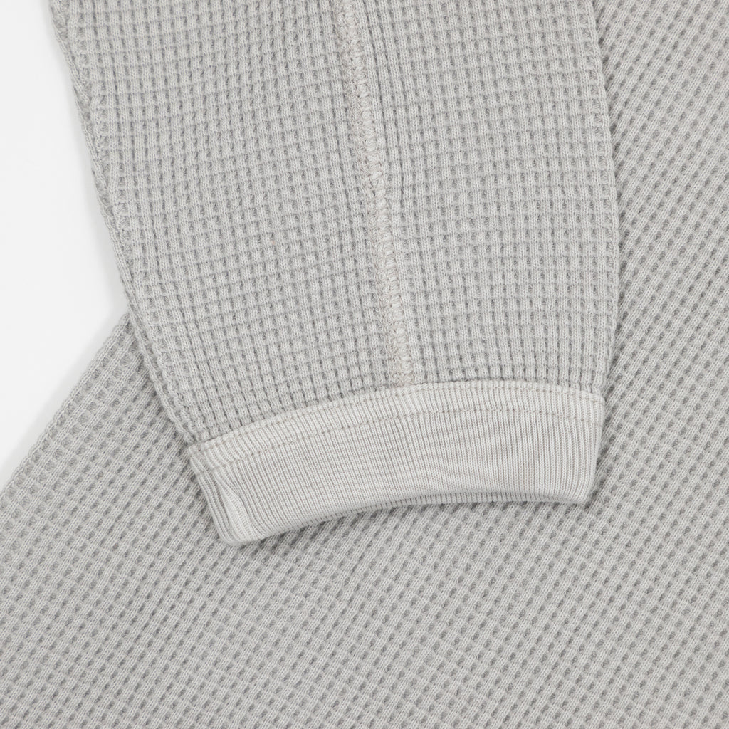 GRAMICCI Waffle Crew Sweatshirt in PEWTER