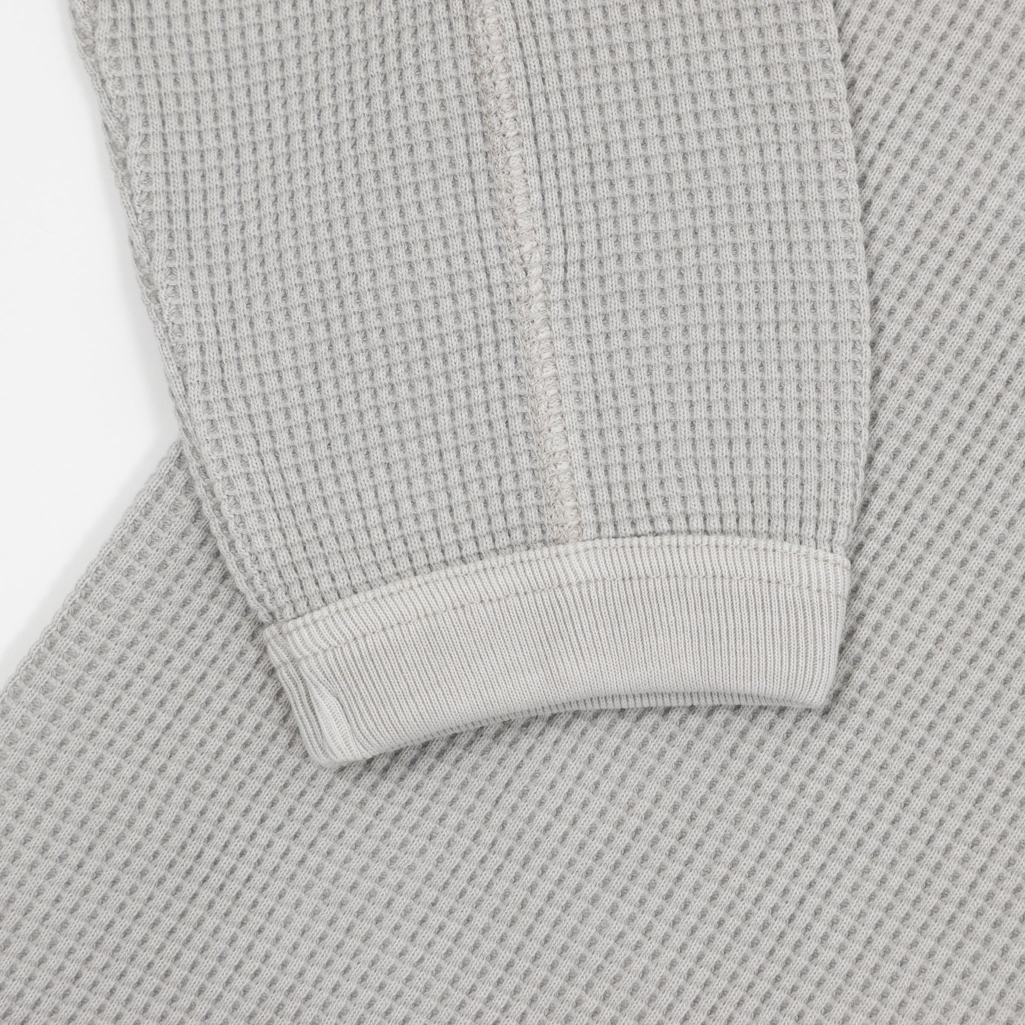 GRAMICCI Waffle Crew Sweatshirt in PEWTER
