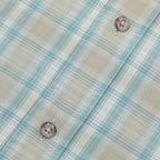 GRAMICCI Checked Ombre Short Sleeve Shirt in BLUE
