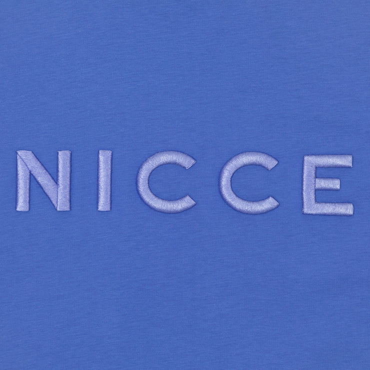 NICCE Garment Dye Mercury T-Shirt in IRIS BLUE