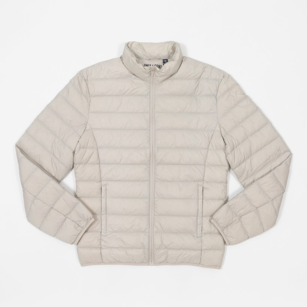 ONLY & SONS Gavin Light Down Jacket in CREAM