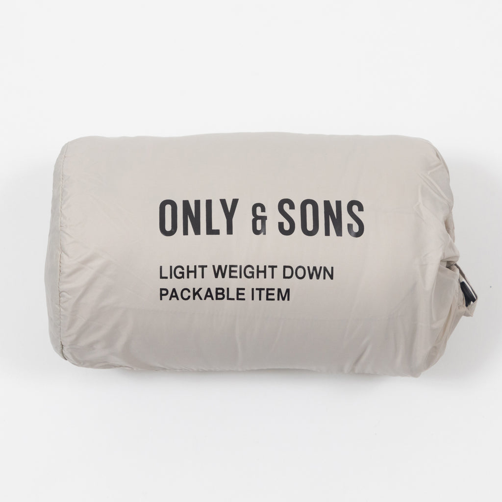ONLY & SONS Gavin Light Down Jacket in CREAM